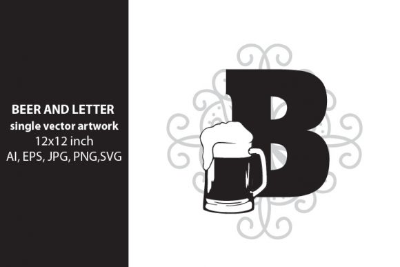 Beer, Monogram Letter B: A Versatile Design Element for Your Creative Projects