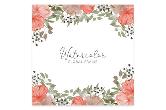 Embracing Elegance: The Versatility of Watercolor Peony Flower Square Frame in Modern Design