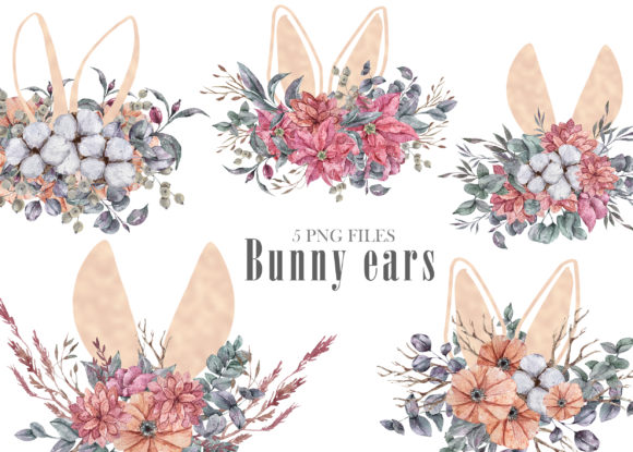 Evaluating Watercolor Easter Bunny Ears Clipart for Professional Creative Projects