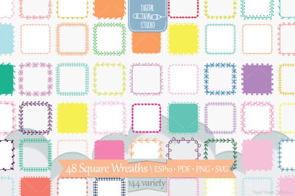 Exploring Color Square Wreaths, Borders, and Frames: A Creative Guide