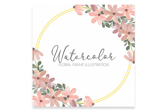 Exploring the Versatility of Watercolor Pastel Petal Flower Frame