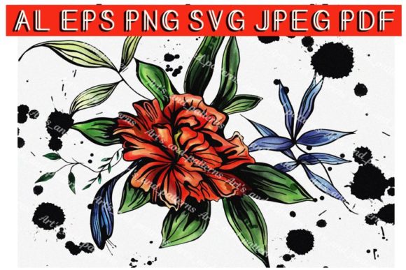 Exploring the Versatility of Watercolor Red Flower. Tulip. Poppy in Modern Design