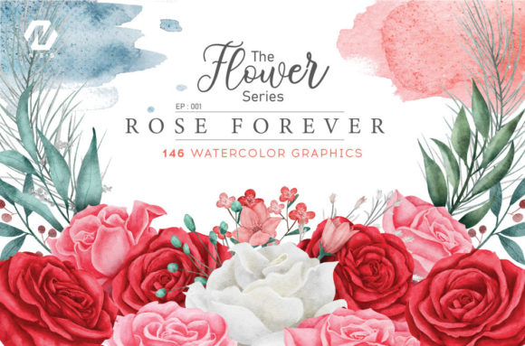 Rose Flower Watercolor Arts Collection: A Strategic Resource for Creative Projects