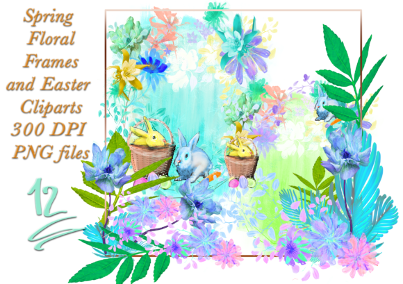 Spring Easter Sublimation Backgrounds for Creative Design
