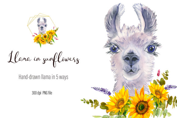 Strategic Use of Watercolor Llama Clipart - Sublimation for Creative Projects