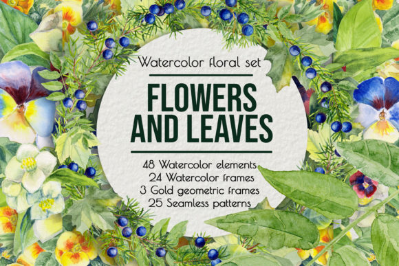 Summer Flowers Watercolor Clip Art: A Versatile Design Asset