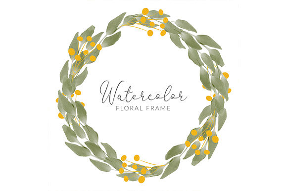 The Artistic Versatility of the Watercolor Greenery Leaf Circle Wreath