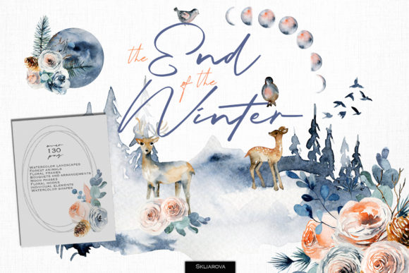 The End of the Winter: A Vast Watercolor PNG Resource